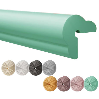 BabyOneStop Soft Protective Foam Cushion L-Shape Table Bumper Guard, Green, 20M