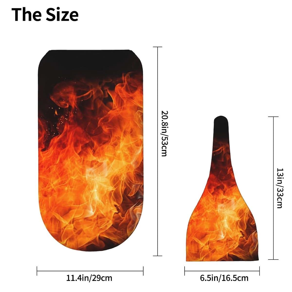 BWLHJKE Roaring Flame Swaddle Blanket With Nursery Hats For Babies 0-6 Months (photo 4)