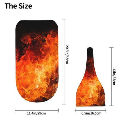 BWLHJKE Roaring Flame Swaddle Blanket With Nursery Hats For Babies 0-6 Months (photo 4)