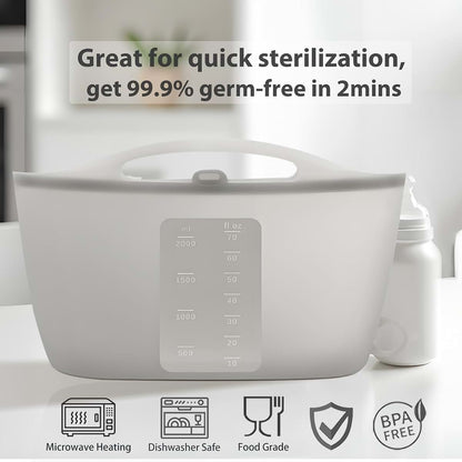 Spidfee Silicone Microwave Steam Sterilizer Bag for Bottles