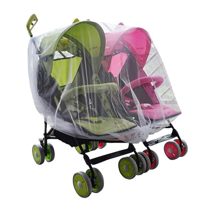 Universal Breathable Polyester Stroller Net Cover for Double and Twin Baby Strollers