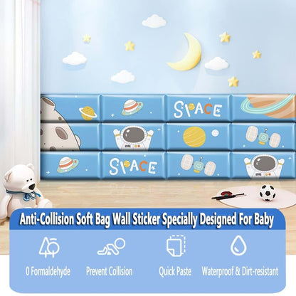 Agyham Blue Anti-Collision Leather Wall Sticker For Children's Rooms (photo 2)