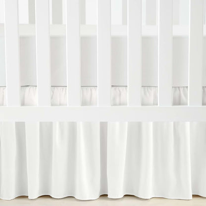 Lush Decor Ruffle Crib Skirt, 16" Drop, White