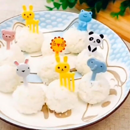 CRZQXOUR Animal Patterned Food Picks 20 Piece Set