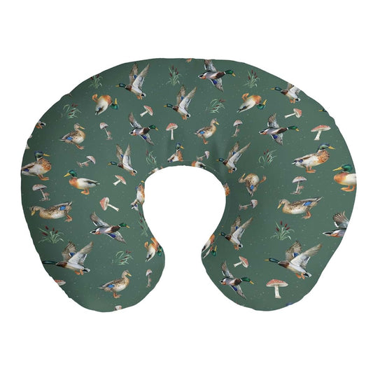 Cstdyfrv Watercolor Mallard Duck Nursing Pillow Cover