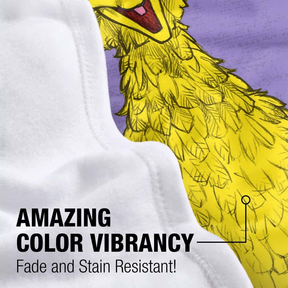 Logovision Sesame Street Big Bird Fleece Blanket