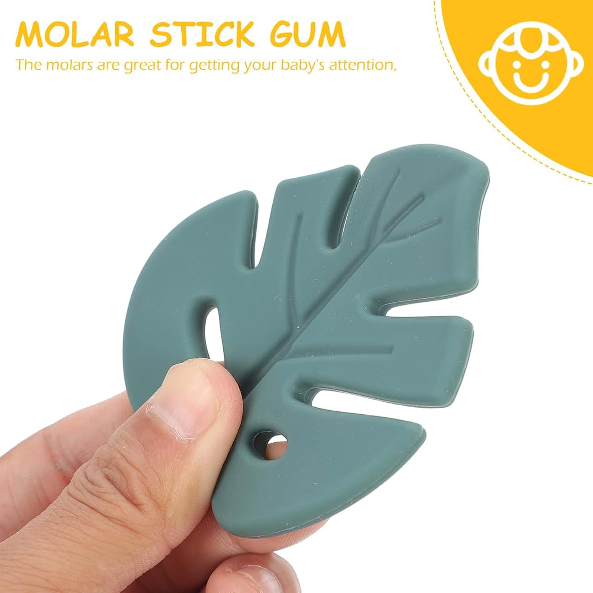 Silicone Leaf Chewing Toy for Infant Teethers