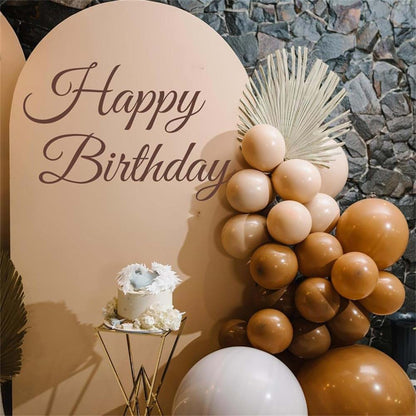 JUNWALL Happy Birthday Sign for Backdrop Wall Sticker (photo 4)