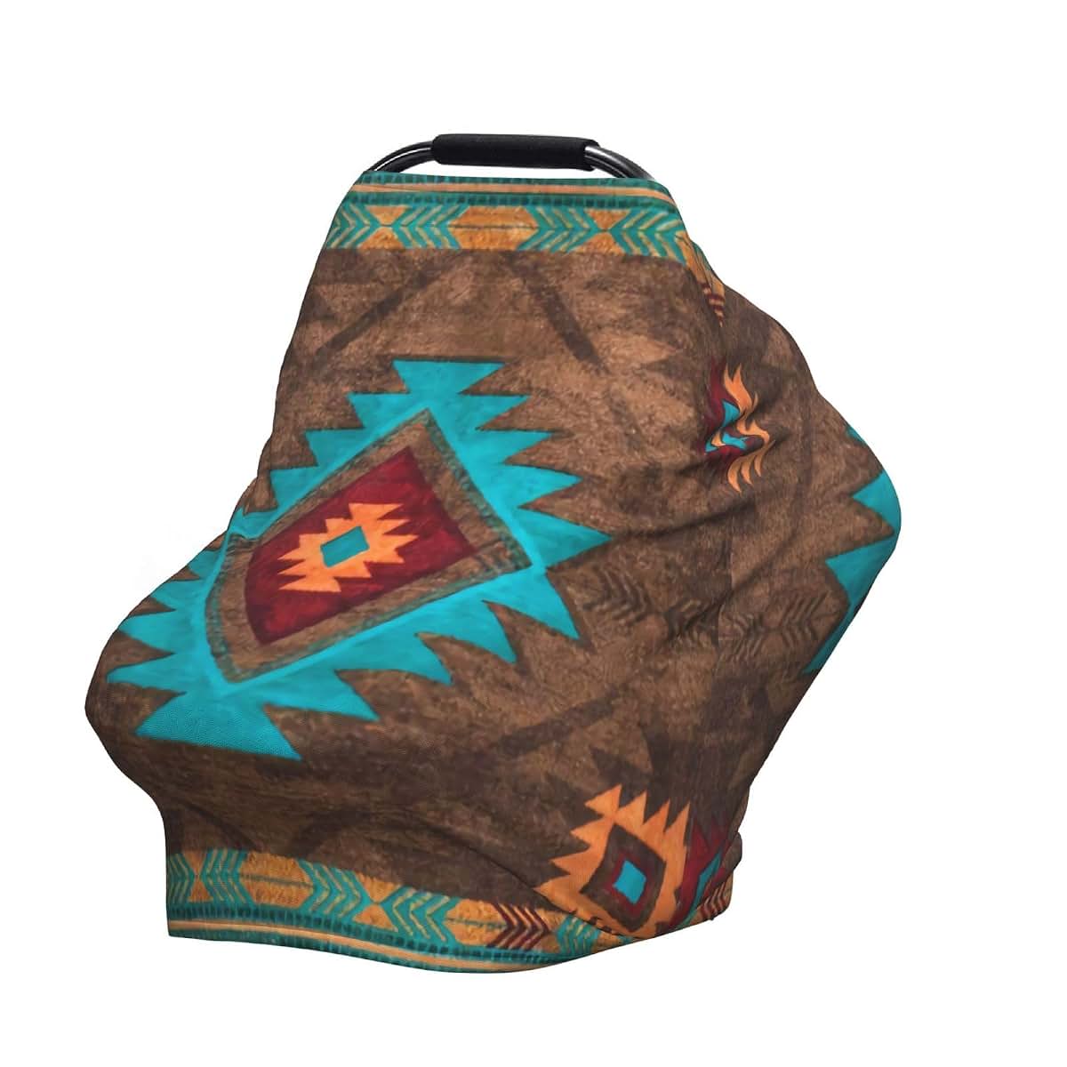 LYPZMET African Tribal Aztec Car Seat Cover For Baby Multi-Use Cover Canopy (photo 2)