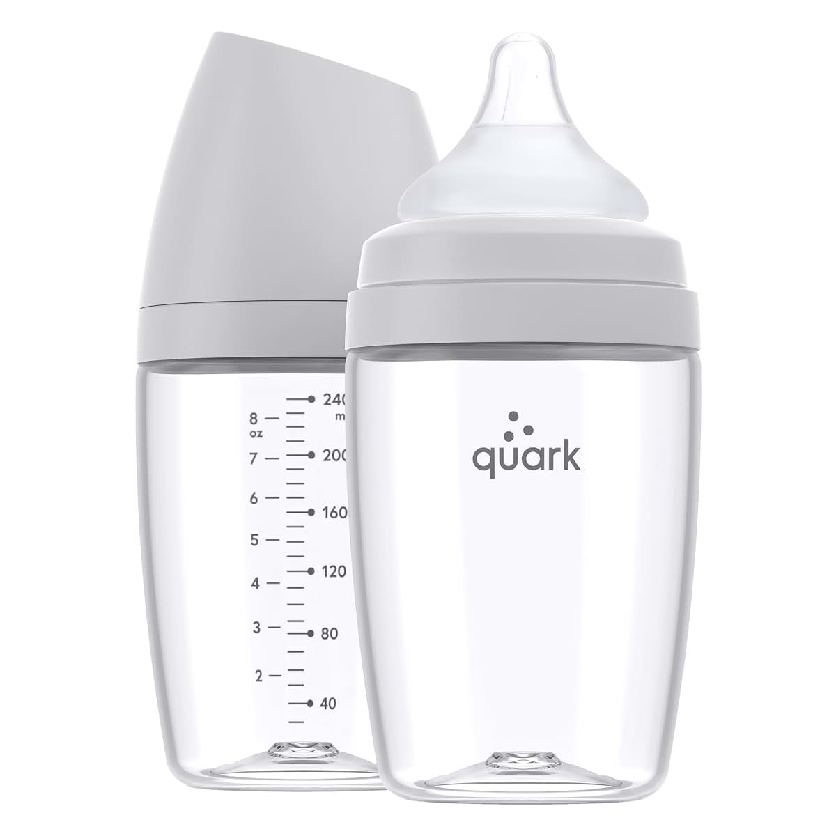 Quark BuubiBottle Max Slow Flow Baby Bottle for Breastfed Babies, 8 oz