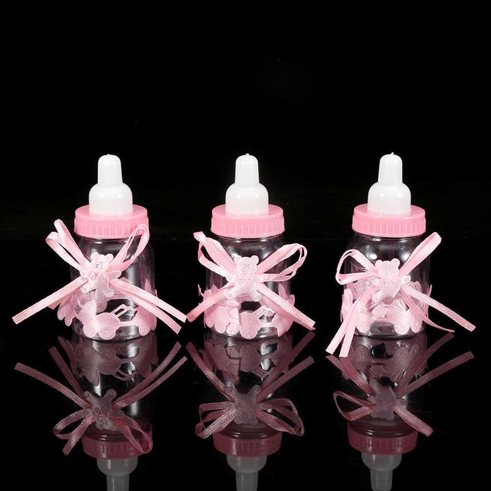 Hapivida Feeding Bottle Candy Box, Pink Decorative Container (photo 3)
