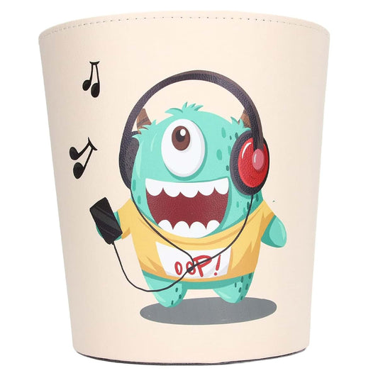 Dam Skerisi Cartoon Trash Can Large Capacity Green Design