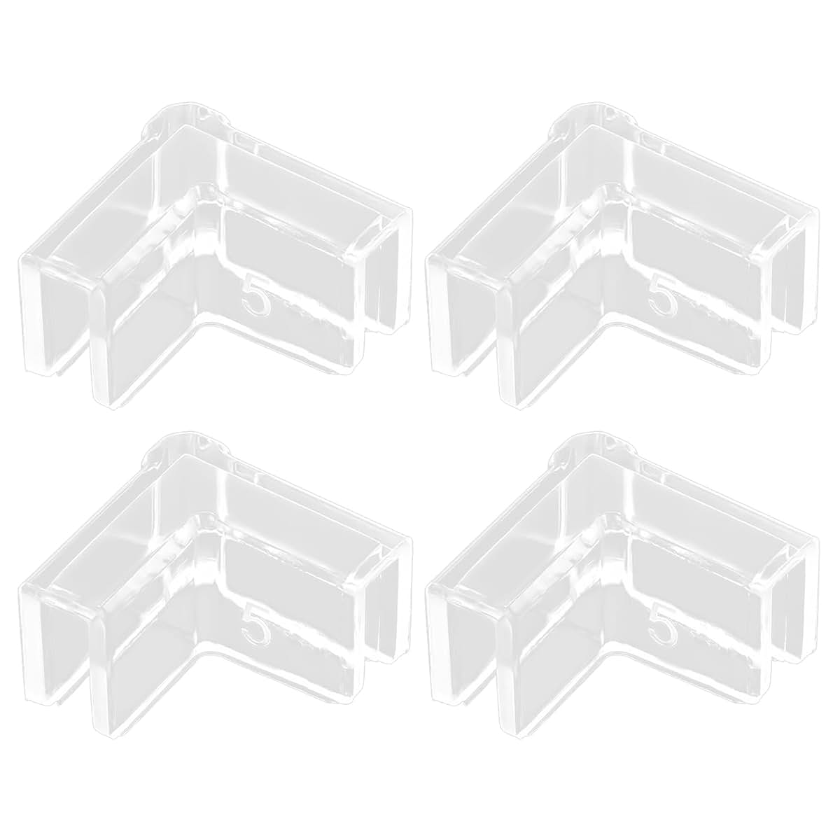 Labetue Fish Glass Edges Protector 4 Pieces Transparent Corner Guard