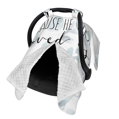 Breathable Baby Car Seat Cover & Nursing Cover - Multi-Use Stretch Fabric
