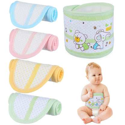 Exceart 4-Pcs Cotton Belly Wrap for Newborn Infants | Abdominal Binder