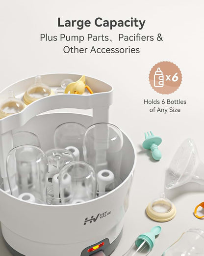 Heyvalue Smart-Steam Bottle Sterilizer With One-Touch Easy Operation