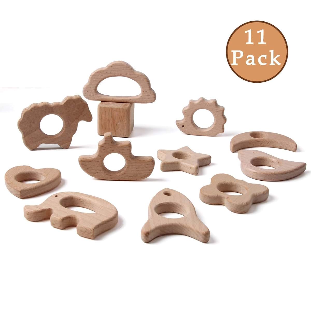 Hi Baby Moment Wood Teethers For Babies - DIY Necklace And Bangles