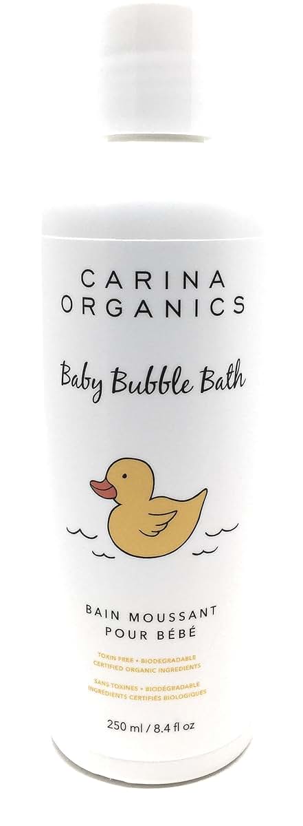 Carina Organics Baby Bubble Bath, Sweet Pea Scented Liquid