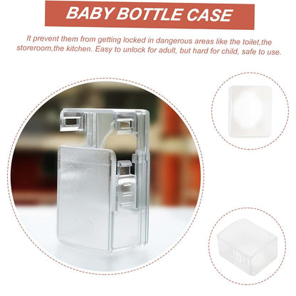 VICASKY 2 Pack Door Knob Covers Childproof Safety Lock Transparent ABS