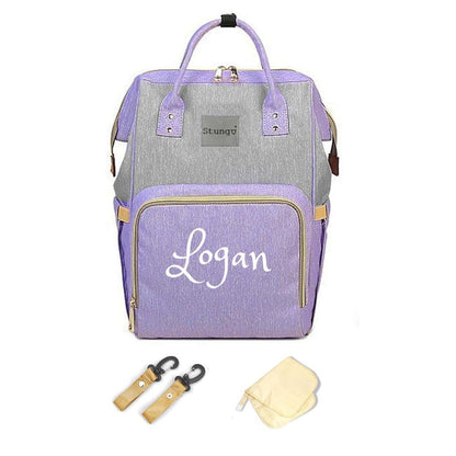 Dream Embroidery PERSONALIZED Large Diaper Bag Knapsack Custom Diaper bag Monogram Backpack