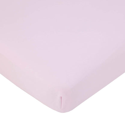Everything Kids Caticorn Girl Power 4-Piece Toddler Bedding Set, Pink with Pastel Rainbows