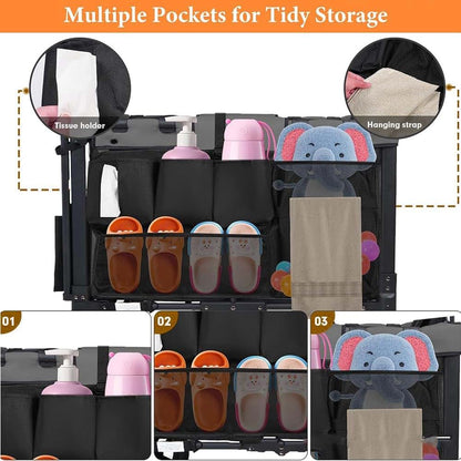 Elfzone Wagon Organizer Storage Attachment | Universal Fit Multi-Pocket Bag