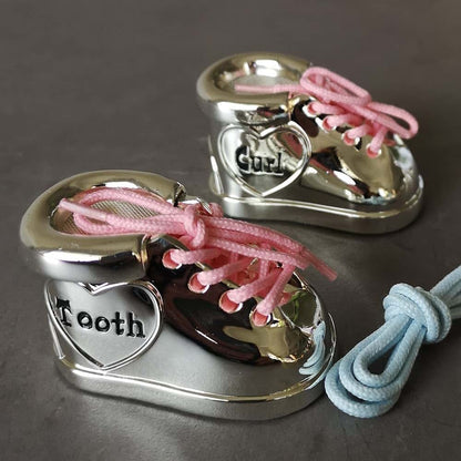 Unisaches Silverplate Baby Tooth and Curl Keepsake Box Set
