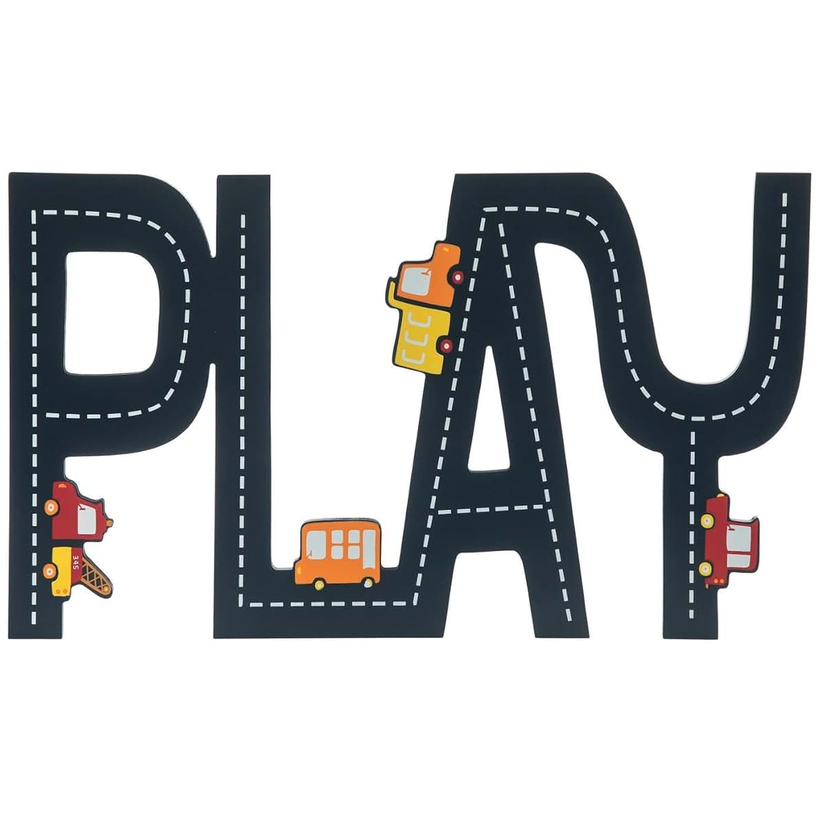 Hobby Lobby PLAY Wood Wall Decor, Navy, 14.5" x 24.44"