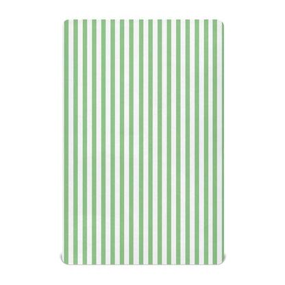 BabyOneStop Light Green White Stripes Crib Sheet for Boys Girls Soft Breathable Mini Crib 52 x 28