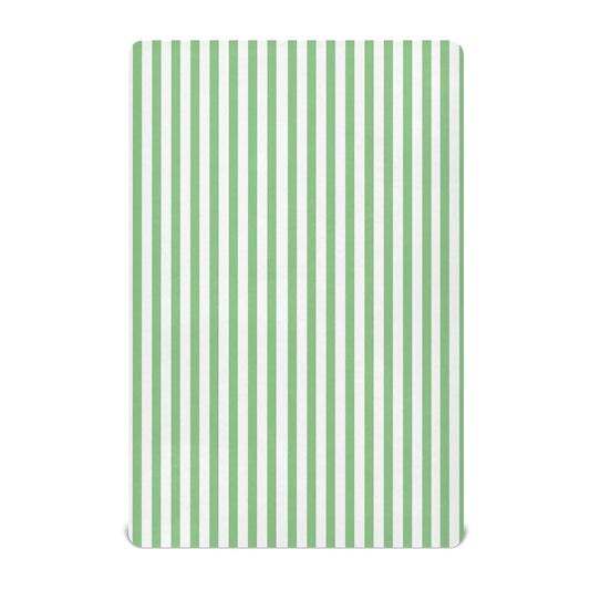 BabyOneStop Light Green White Stripes Crib Sheet for Boys Girls Soft Breathable Mini Crib 52 x 28