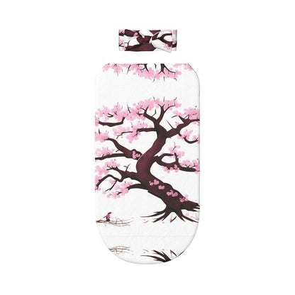 WZYCWB Cherry Blossoms Tree Newborn Swaddle Blanket Set With Headband