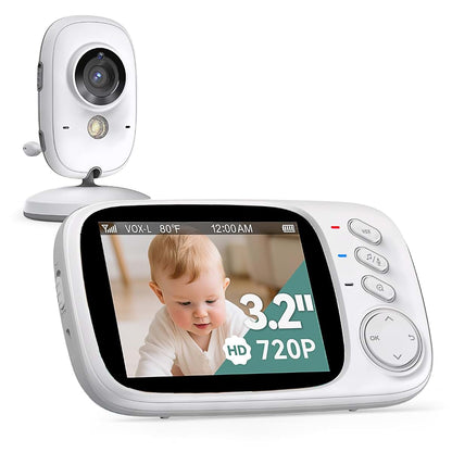 Kokit No WiFi Baby Monitor with Camera and Audio, 720P HD, Night Vision, 2-Way Talk, 8 Lullabies