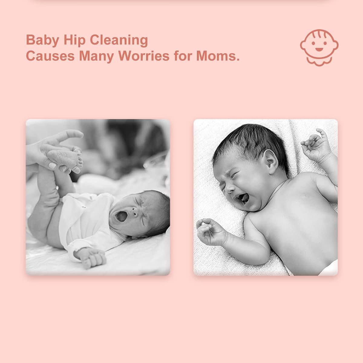 Clean Rinse Baby Bather Sink Support | Foldable Portable Bathing Aid