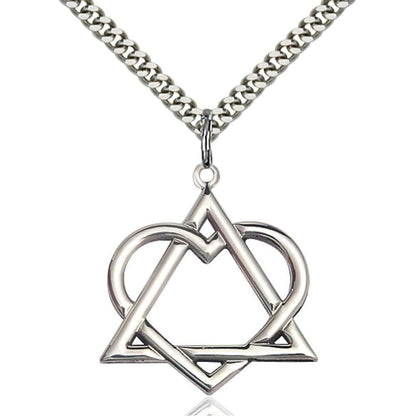 Bliss Manufacturing Sterling Silver Adoption Heart Pendant
