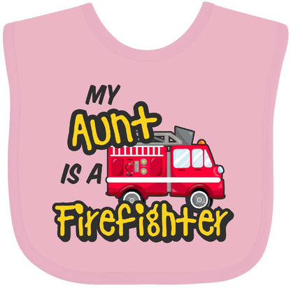 My Aunt Is a Firefighter Bib for Baby
