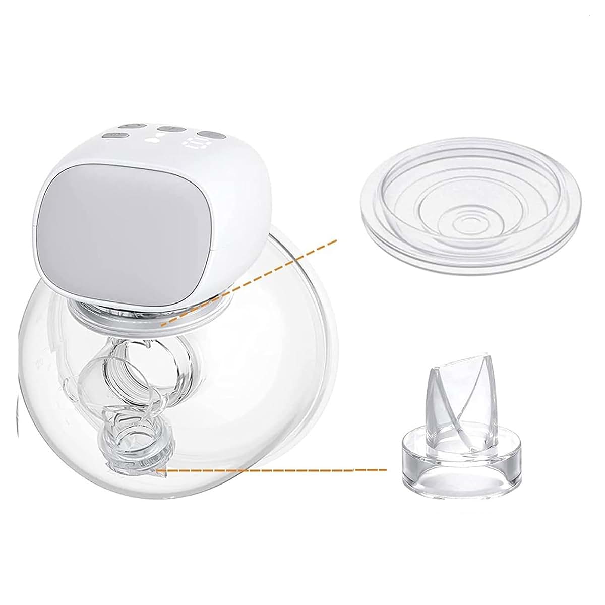 Silicone Duckbill Valves and Diaphragms Set for Wearable Breast Pumps