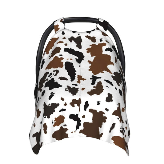 Vaztty Cow Print Car Seat Cover And Nursing Canopy