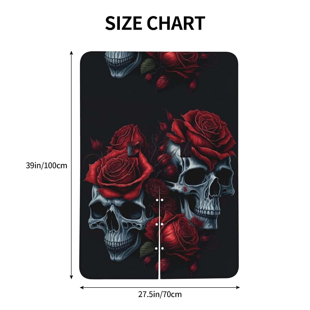 CAYKWVZ Red Roses Skull Baby Car Seat Canopy Cover Multi Use Shower Gift, Nursing Cover for Mom Nursing Covers, Bow (photo 4)