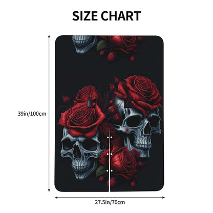 CAYKWVZ Red Roses Skull Baby Car Seat Canopy Cover Multi Use Shower Gift, Nursing Cover for Mom Nursing Covers, Bow (photo 4)