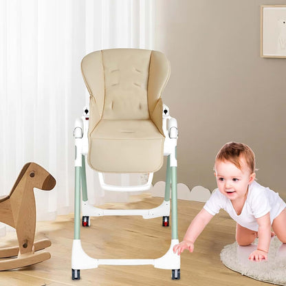 BabyOneStop High Chair Cover, Waterproof PU Leather Dining Seat Cushion