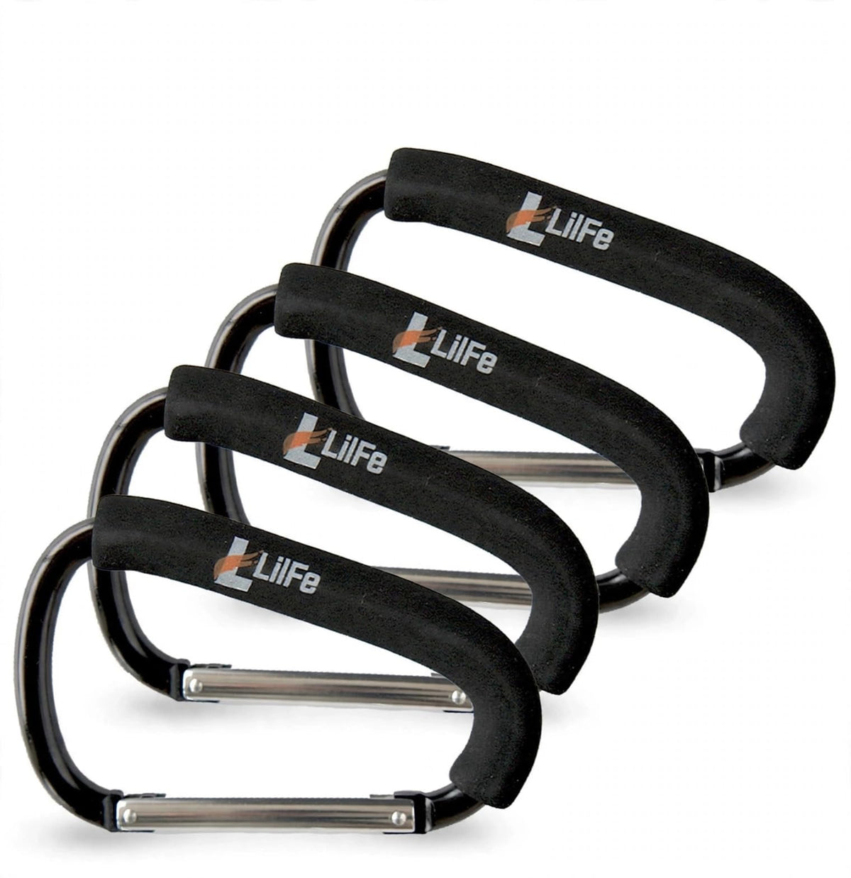 Lilfe Large Carabiner Stroller Hooks for Hanging Bags and Accessories