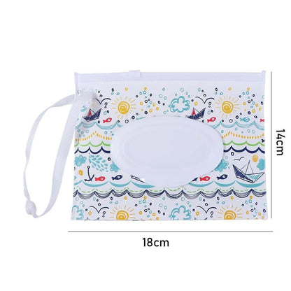 Wet Wipe Dispenser Portable Refillable Wipe Holder