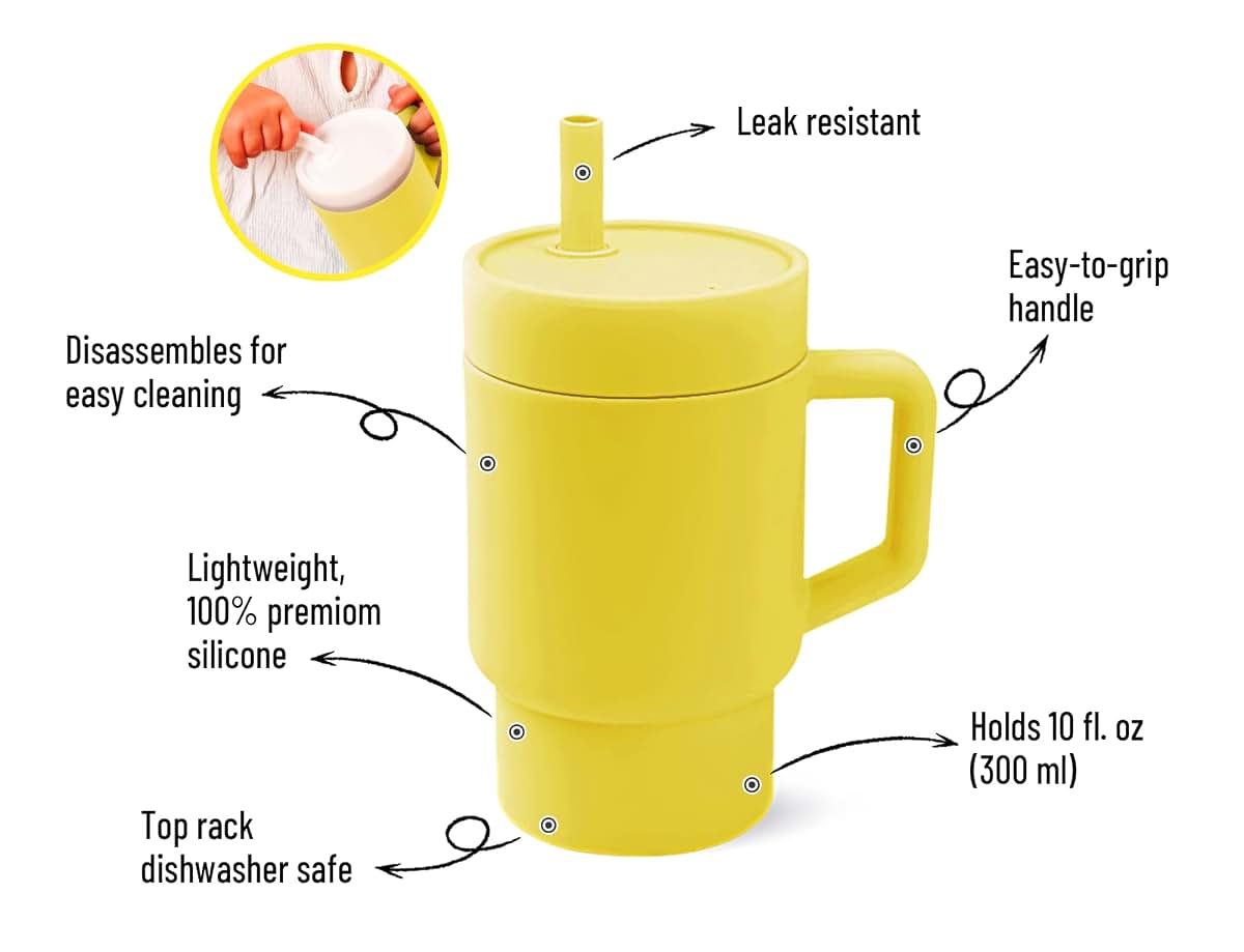 Dloccold Silicone Straw Cup Miniature Tumbler