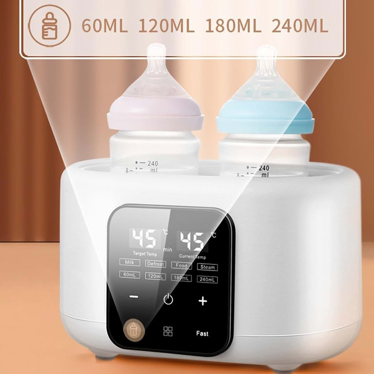 Healt Double Bottle Warmer With Smart Temperature Control (photo 2)