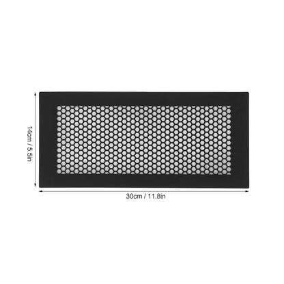 BabyOneStop 2-Pack Silicone Baby Proof Vent Covers for 4x12in Vents, Black