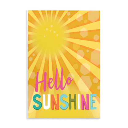 Stupell Industries Hello Sunshine Typography Mounted Wall Plaque