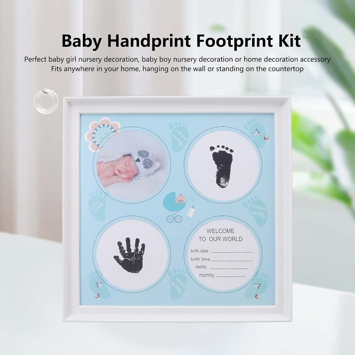 Milltrip Newborn Hand & Footprint Keepsake Frame, Display with Shadow Box (photo 2)