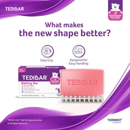 Curatio Tedibar Baby Bathing Bar 75gm (photo 3)