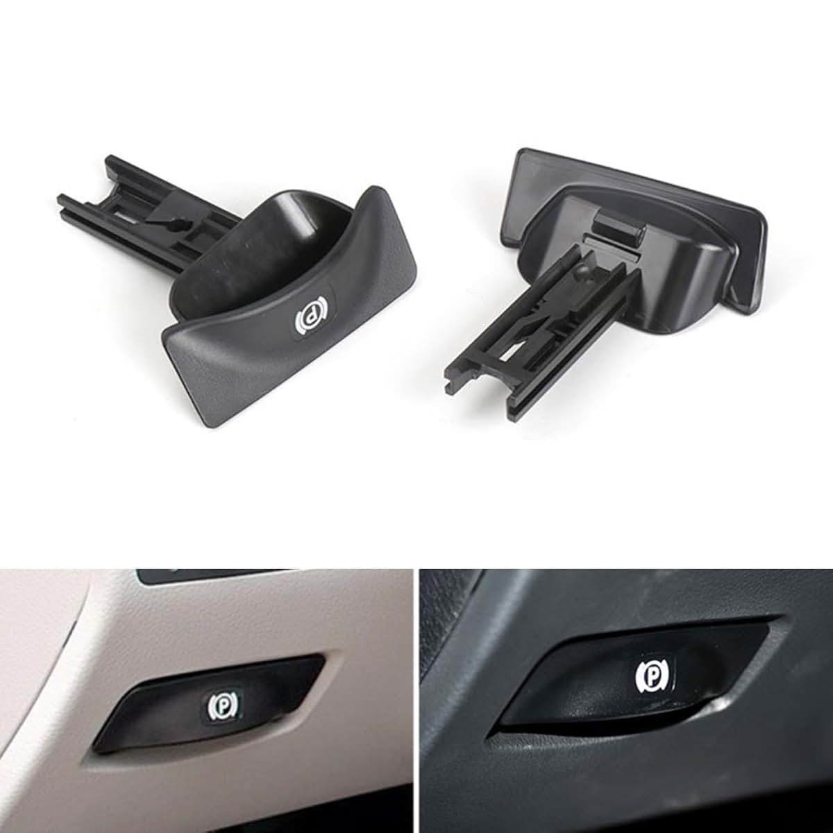 Floweringbeter Parking Brake Release Handle Switch Black (photo 2)
