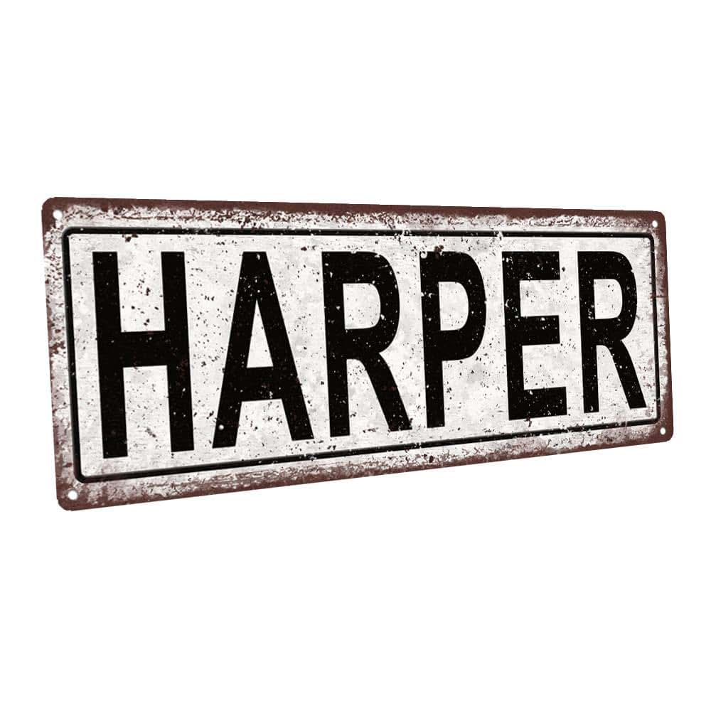Homebody Accents Harper 6"x16" Metal Sign for Nursery Wall Décor